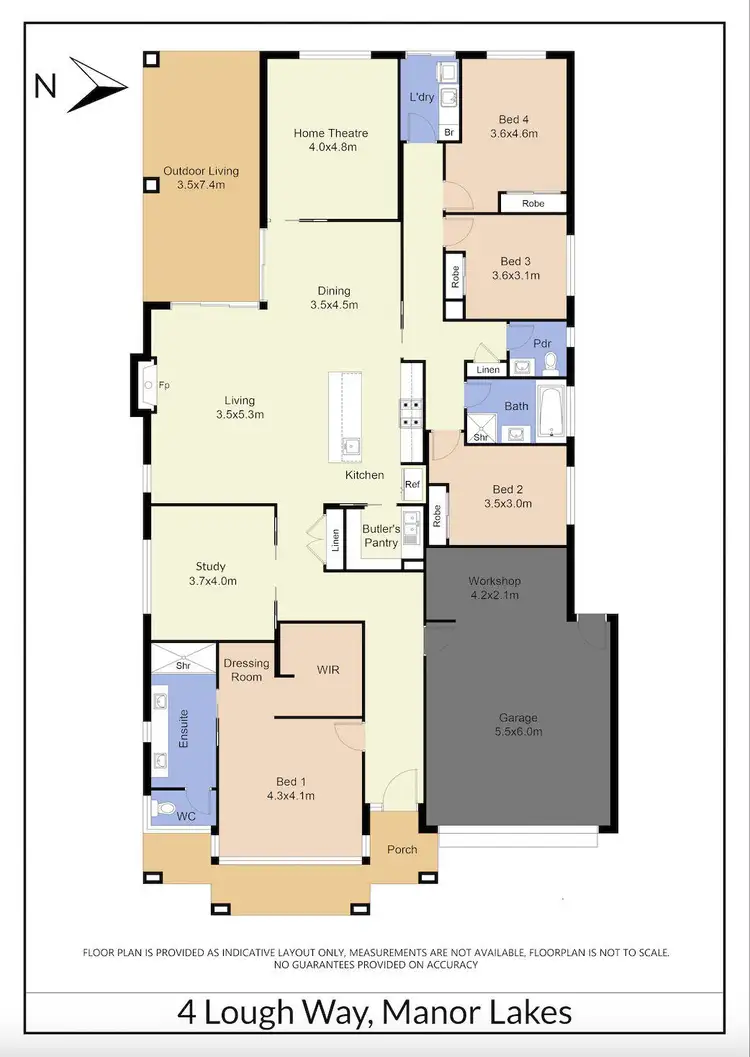 Floorplan of Homely house listing, 4 Lough Way, Manor Lakes VIC 3024