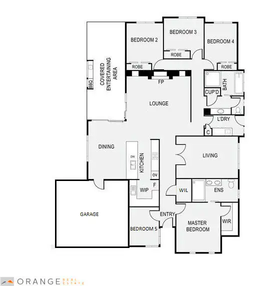 Floorplan of Homely house listing, 90 William Maker Drive, Orange NSW 2800