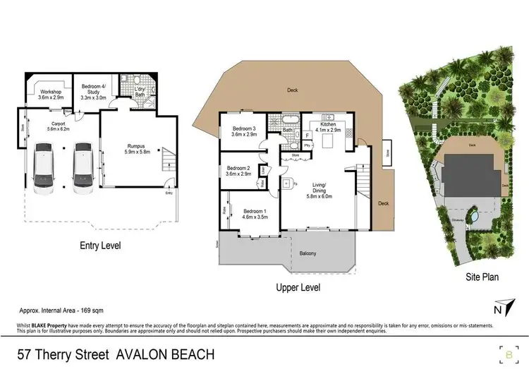 Floorplan of Homely house listing, 57 Therry Street, Avalon Beach NSW 2107