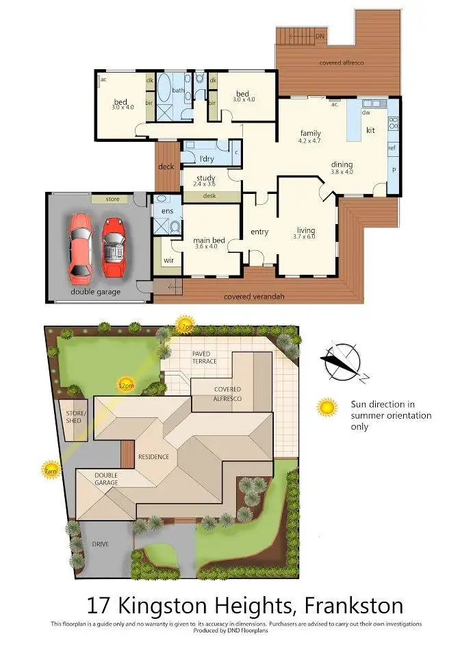 Floorplan of Homely house listing, 17 Kingston Heights, Frankston VIC 3199