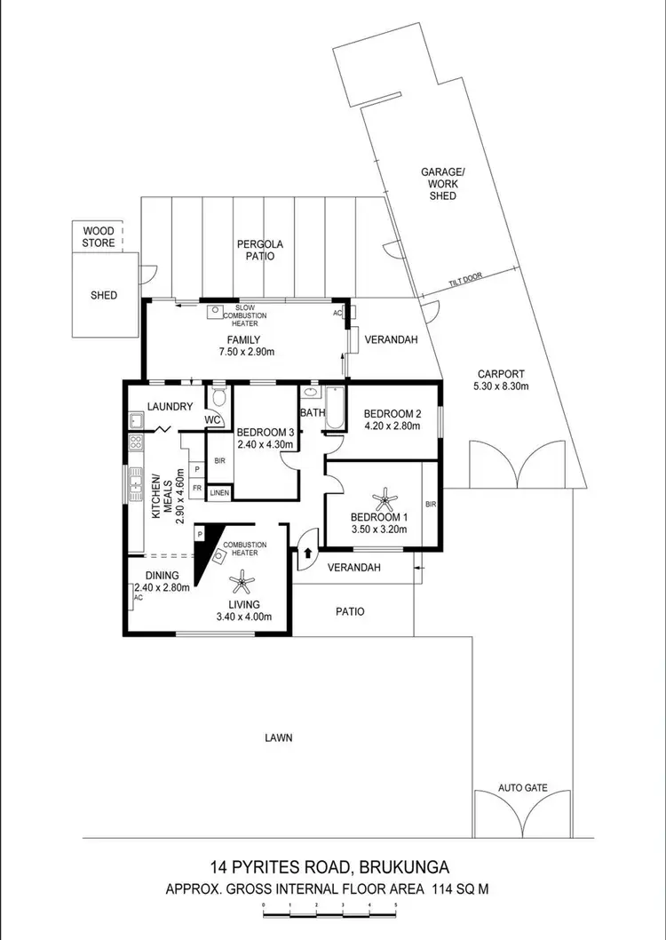 Floorplan of Homely house listing, 14 Pyrites Road, Brukunga SA 5252