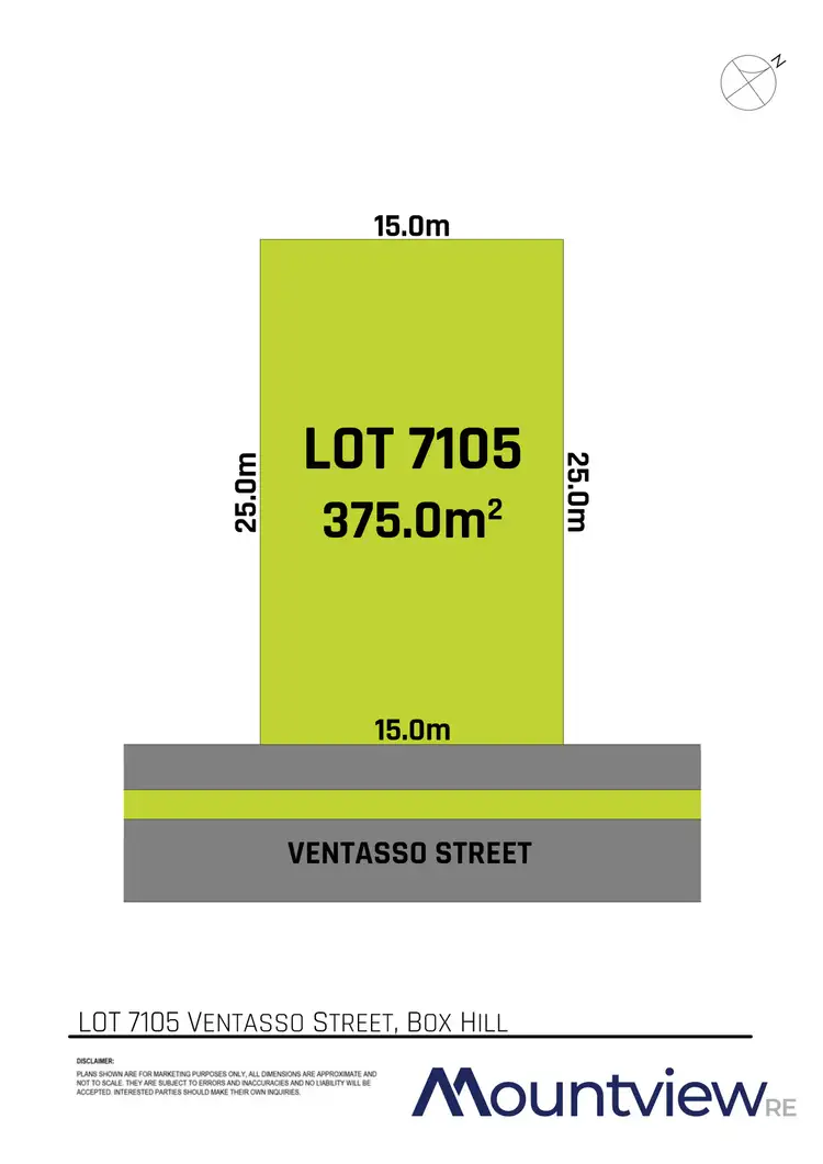 Floorplan of Homely land listing, 16 Ventasso Street, Box Hill NSW 2765