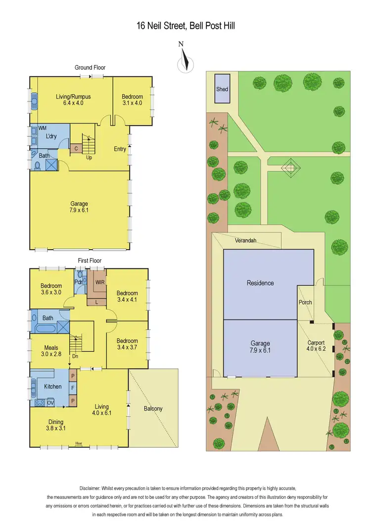 Floorplan of Homely house listing, 16 Neil Street, Bell Post Hill VIC 3215