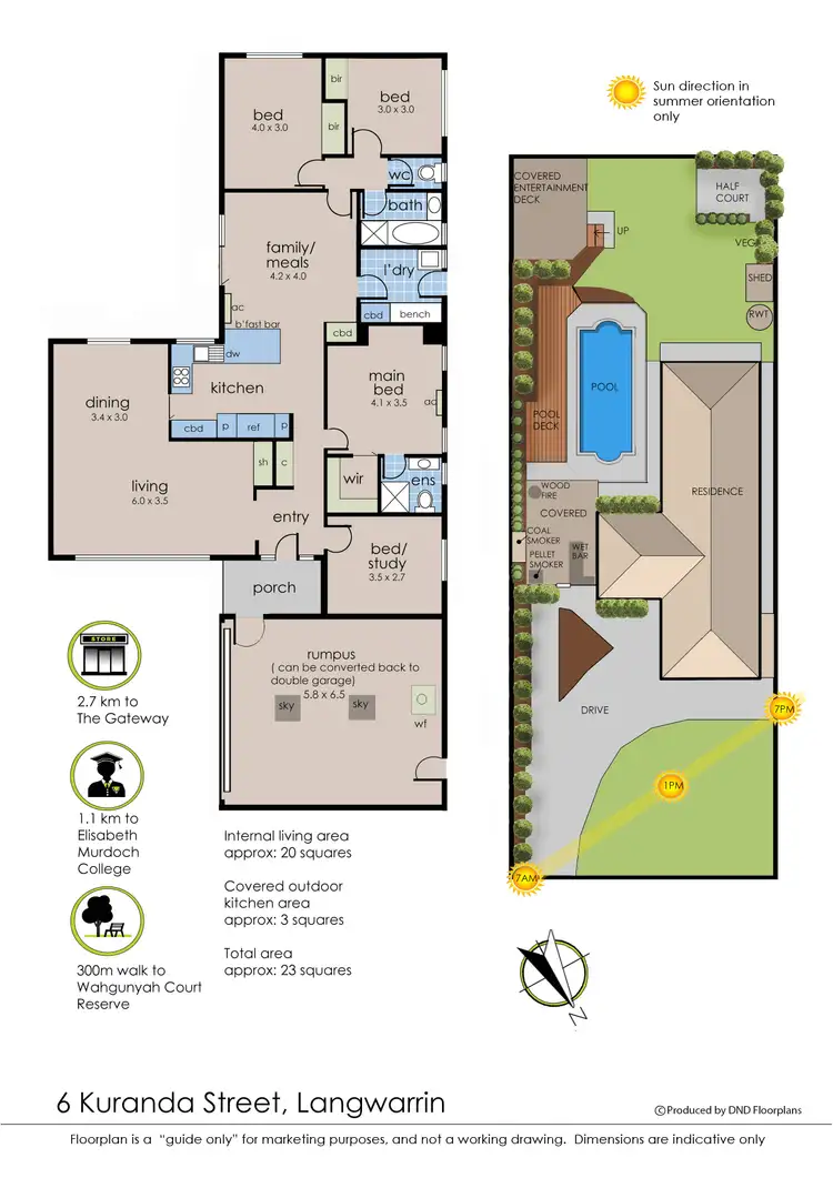 Floorplan of Homely house listing, 6 Kuranda Street, Langwarrin VIC 3910