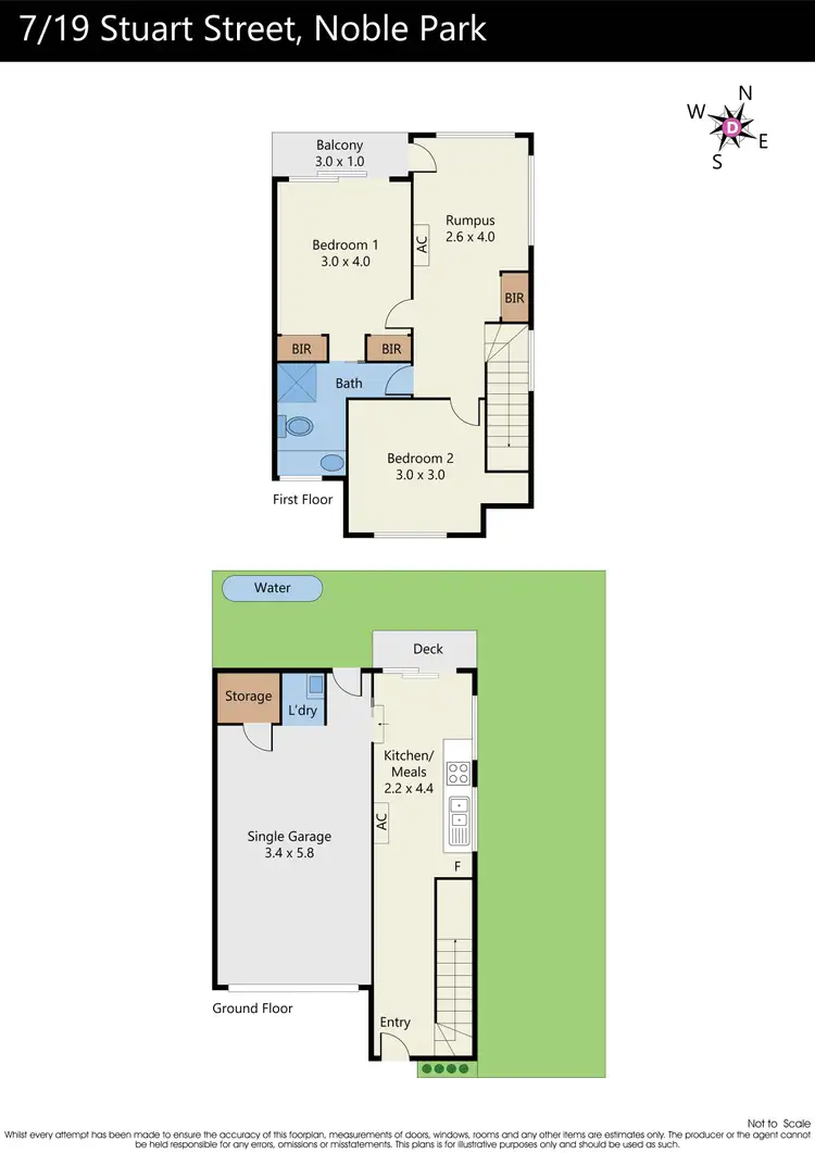 Floorplan of Homely townhouse listing, 7/19 Stuart Street, Noble Park VIC 3174