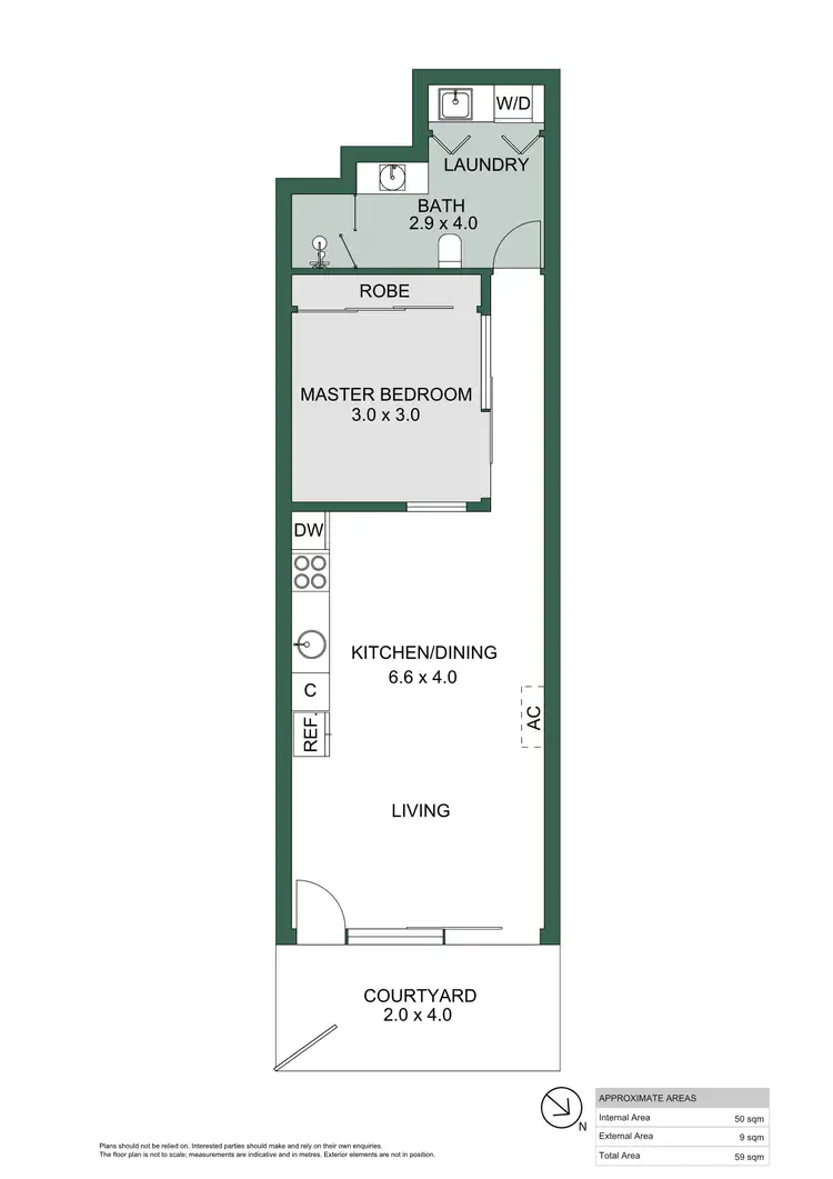 Floorplan of Homely apartment listing, 107/10 Balfours Way, Adelaide SA 5000