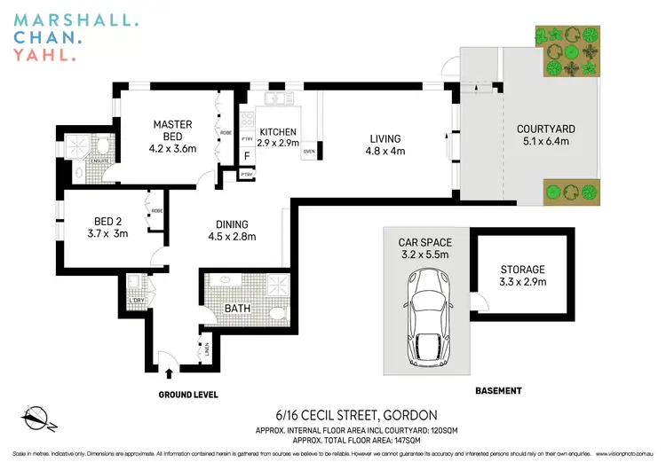 Floorplan of Homely apartment listing, 6/16 Cecil Street, Gordon NSW 2072