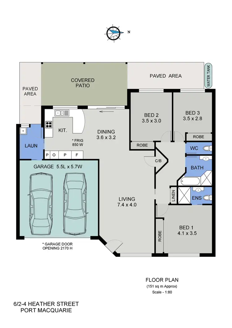Floorplan of Homely villa listing, 6/2-4 Heather Street, Port Macquarie NSW 2444