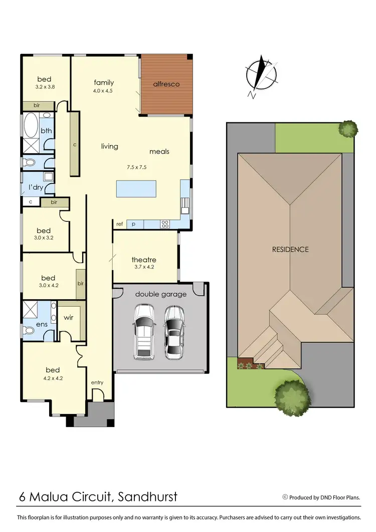 Floorplan of Homely house listing, 6 Malua Circuit, Sandhurst VIC 3977