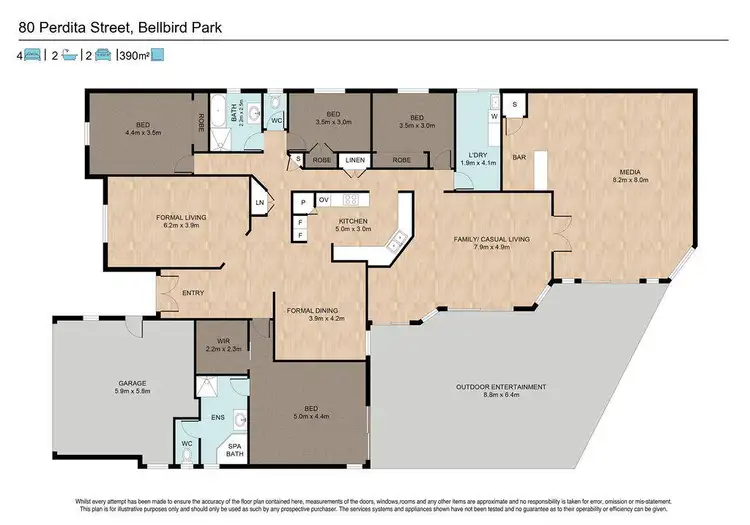 Floorplan of Homely house listing, 80 Perdita Street, Bellbird Park QLD 4300
