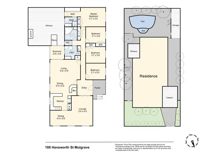 Floorplan of Homely house listing, 108 Hansworth Street, Mulgrave VIC 3170
