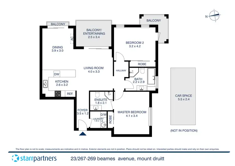 Floorplan of Homely unit listing, 23/267-269 Beames Avenue, Mount Druitt NSW 2770