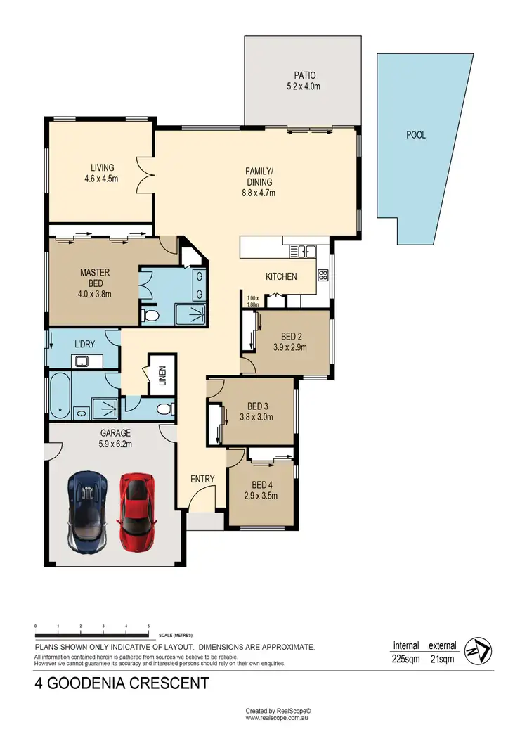 Floorplan of Homely house listing, 4 Goodenia Crescent, Seventeen Mile Rocks QLD 4073