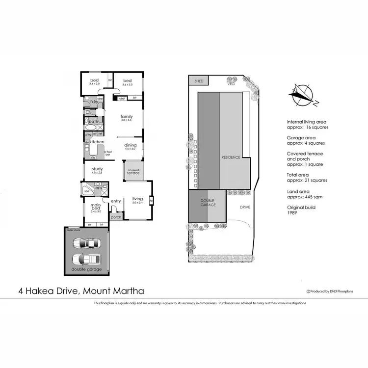 Floorplan of Homely house listing, 4 Hakea Drive, Mount Martha VIC 3934