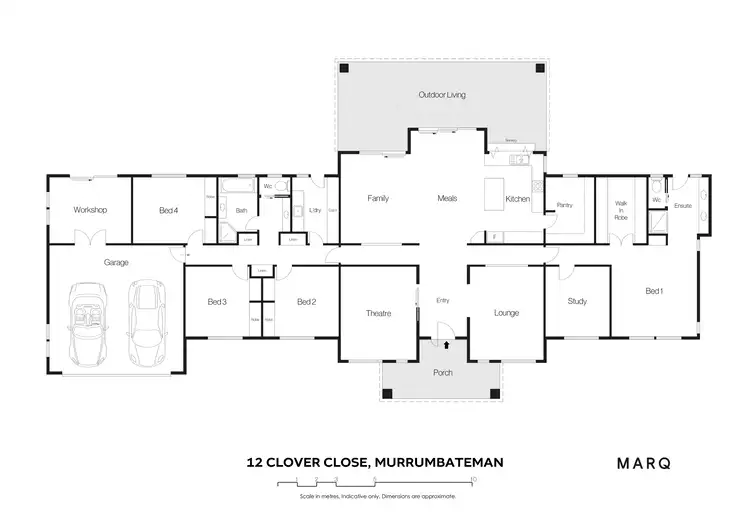 Floorplan of Homely rural property listing, 12 Clover Close, Murrumbateman NSW 2582