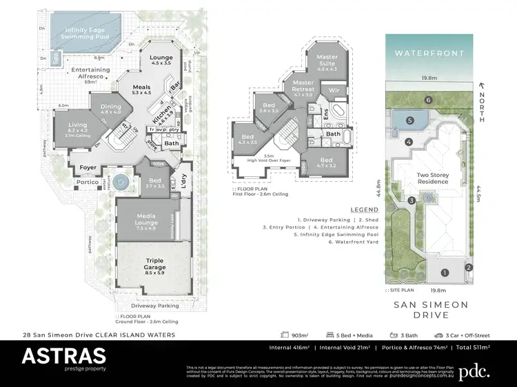 Floorplan of Homely house listing, 28 San Simeon Drive, Clear Island Waters QLD 4226