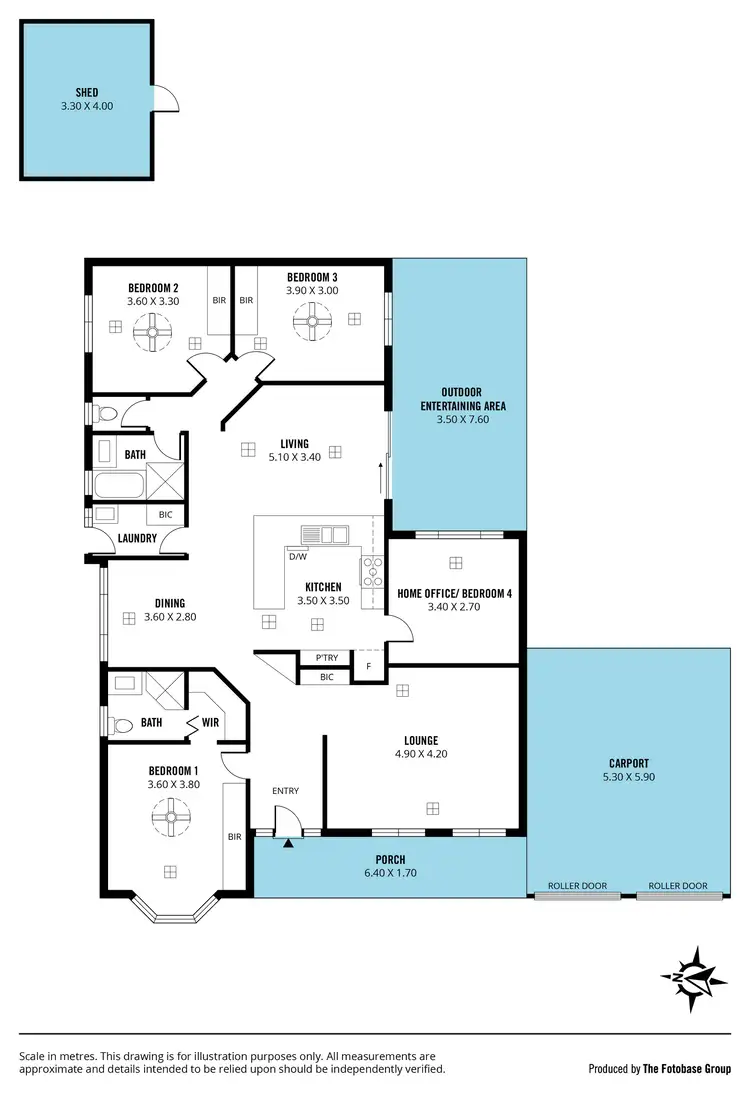 Floorplan of Homely house listing, 36 Barton Drive, Trott Park SA 5158