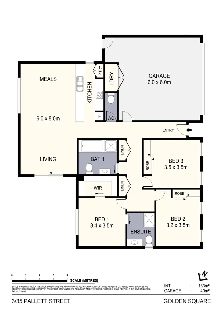 Floorplan of Homely house listing, 3/35 Pallett Street, Golden Square VIC 3555