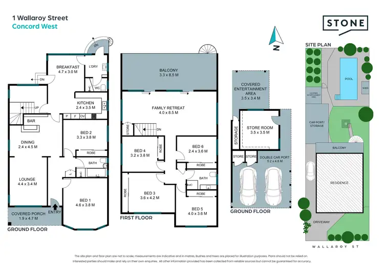 Floorplan of Homely house listing, 1 Wallaroy Street, Concord West NSW 2138