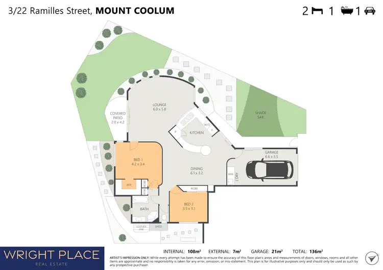 Floorplan of Homely unit listing, 3/22 Ramilles Street, Mount Coolum QLD 4573