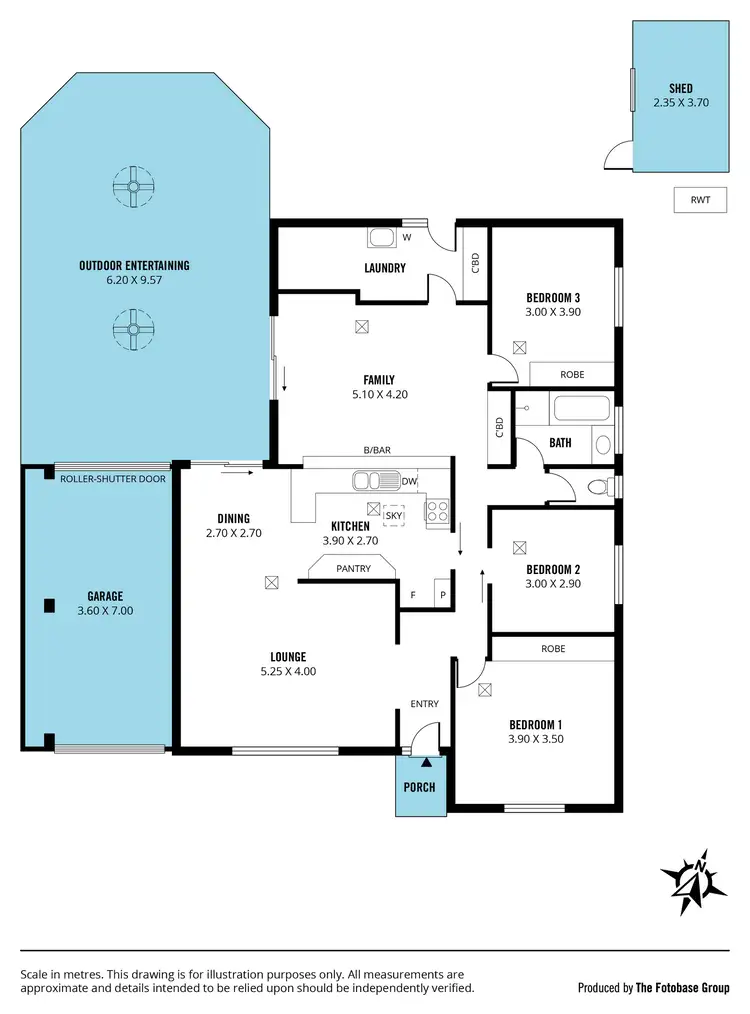 Floorplan of Homely house listing, 3 Dawson Place, Happy Valley SA 5159