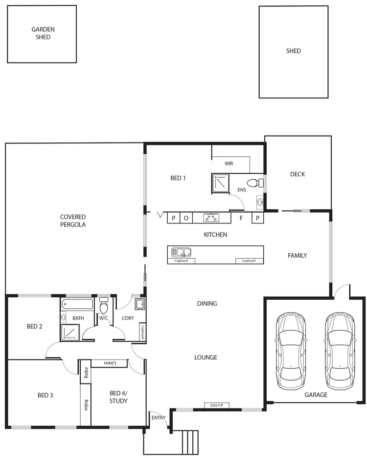 Floorplan of Homely house listing, 13 Forwood Street, Monash ACT 2904