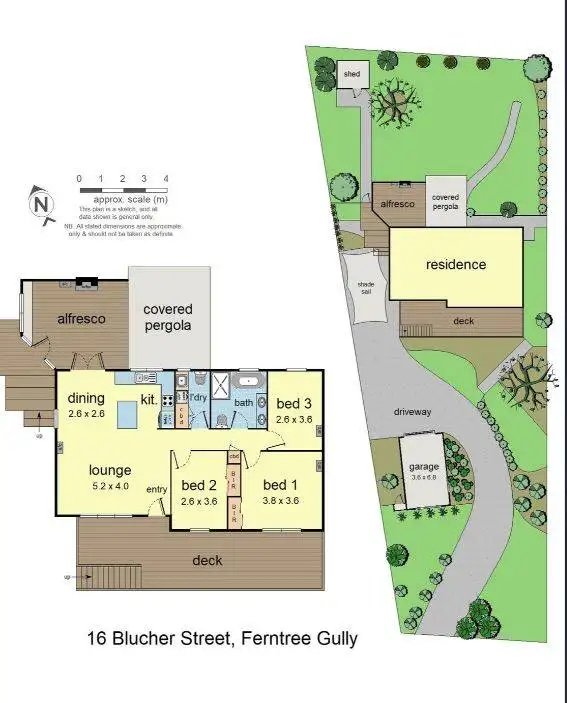 Floorplan of Homely house listing, 16 Blucher Street, Ferntree Gully VIC 3156