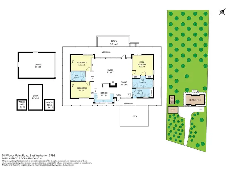 Floorplan of Homely house listing, 511 Woods Point Road, East Warburton VIC 3799