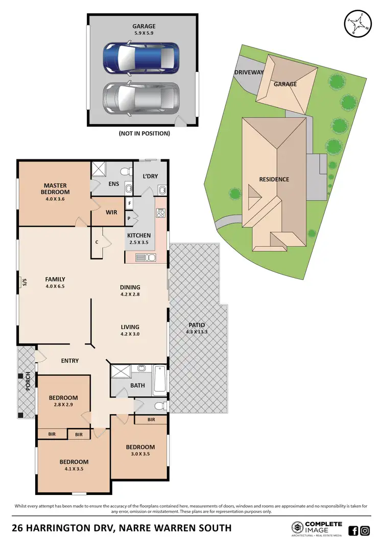 Floorplan of Homely house listing, 26 Harrington Drive, Narre Warren South VIC 3805