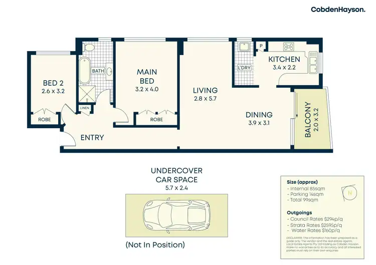 Floorplan of Homely apartment listing, 19/92 Shirley Road, Wollstonecraft NSW 2065