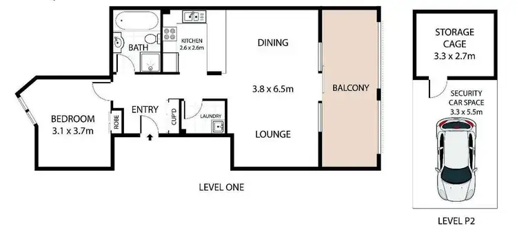 Floorplan of Homely unit listing, 42/8 Briens Road, Northmead NSW 2152