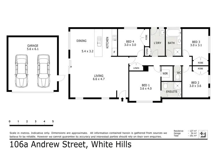 Floorplan of Homely house listing, 106A Andrew Street, White Hills VIC 3550