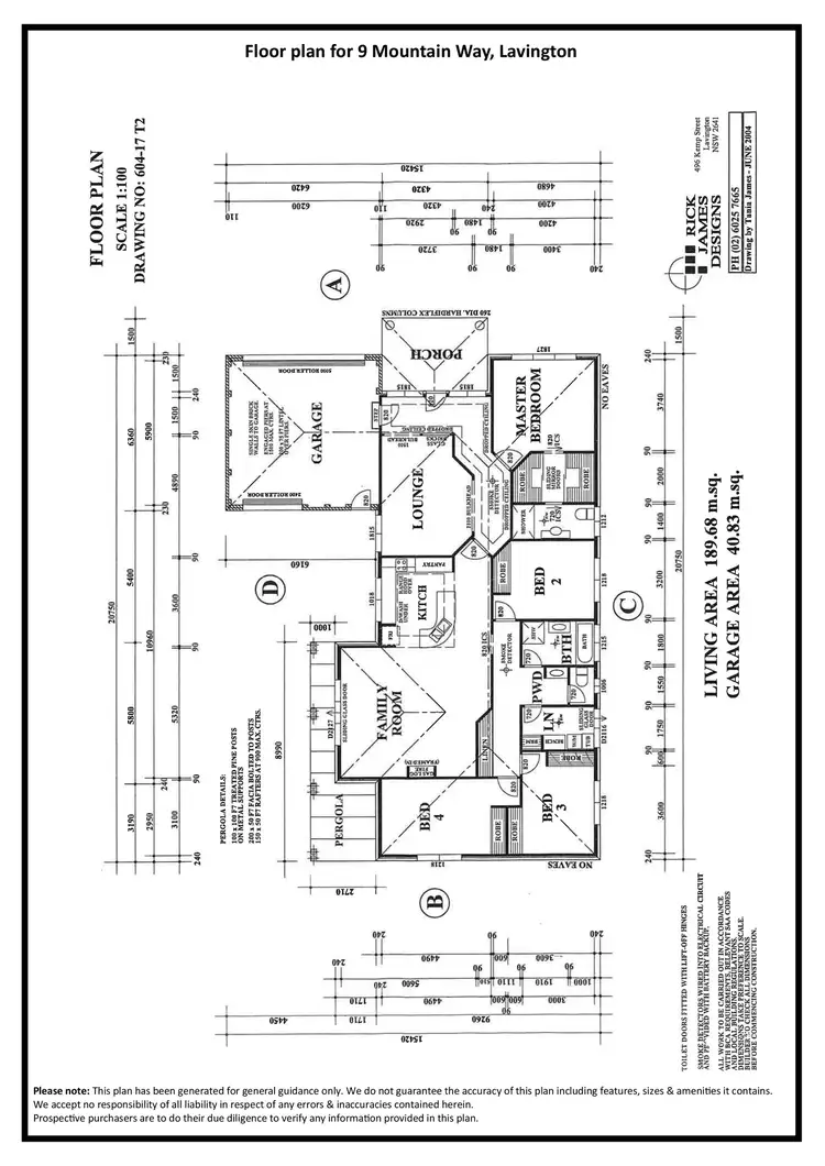 Floorplan of Homely house listing, 9 Mountain Way, Lavington NSW 2641