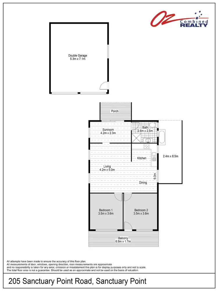 Floorplan of Homely house listing, 205 Sanctuary Point Road, Sanctuary Point NSW 2540