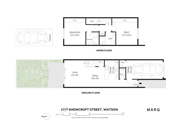Floorplan of Homely townhouse listing, 17/7 Shewcroft Street, Watson ACT 2602