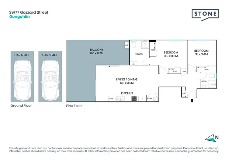 Floorplan of Homely apartment listing, 39/77 Gozzard Street, Gungahlin ACT 2912