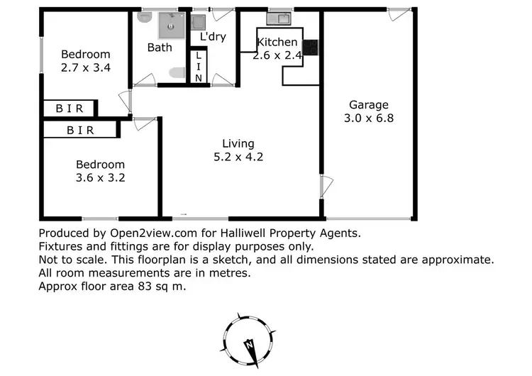 Floorplan of Homely unit listing, 2/45 David Street, East Devonport TAS 7310