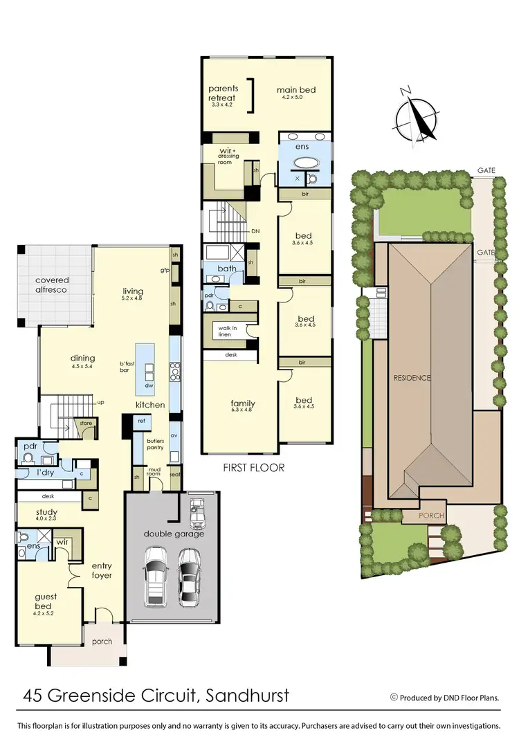 Floorplan of Homely house listing, 45 Greenside Circuit, Sandhurst VIC 3977