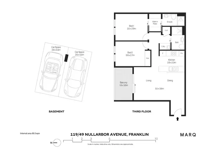 Floorplan of Homely apartment listing, 119/49 Nullarbor Avenue, Franklin ACT 2913