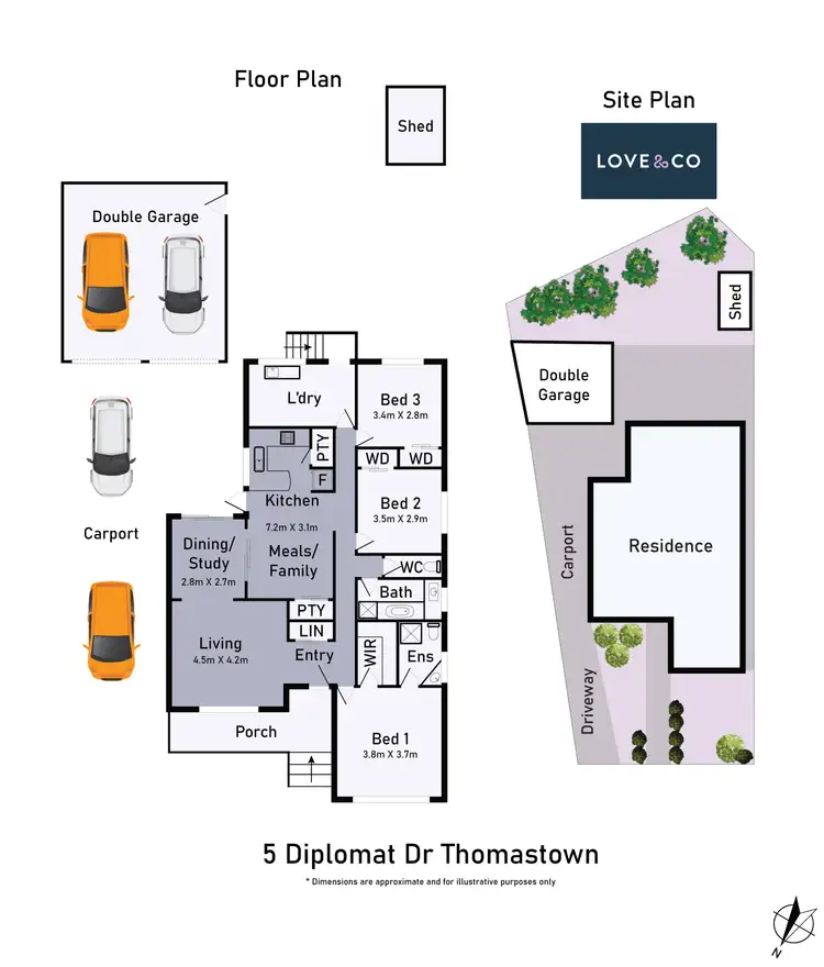 Floorplan of Homely house listing, 5 Diplomat Drive, Thomastown VIC 3074