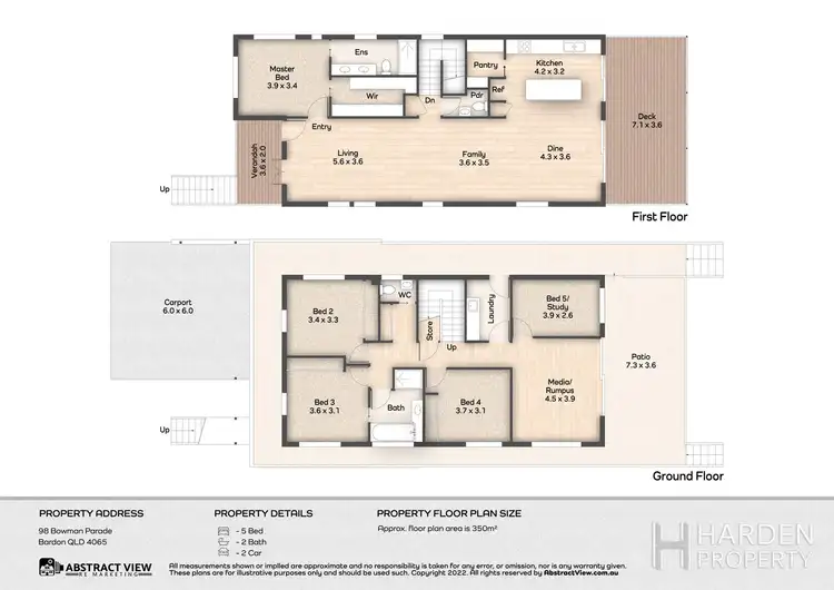 Floorplan of Homely house listing, 98 Bowman Parade, Bardon QLD 4065