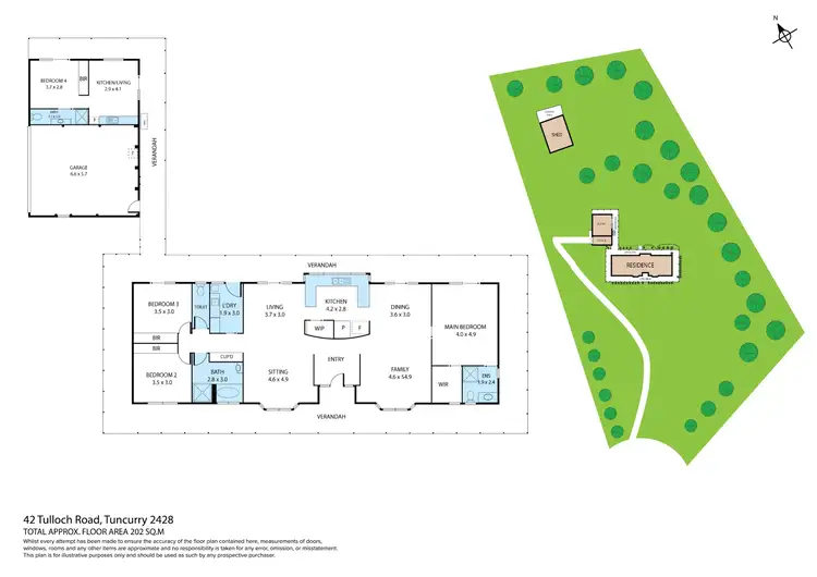 Floorplan of Homely rural property listing, 42 Tulloch Road, Tuncurry NSW 2428