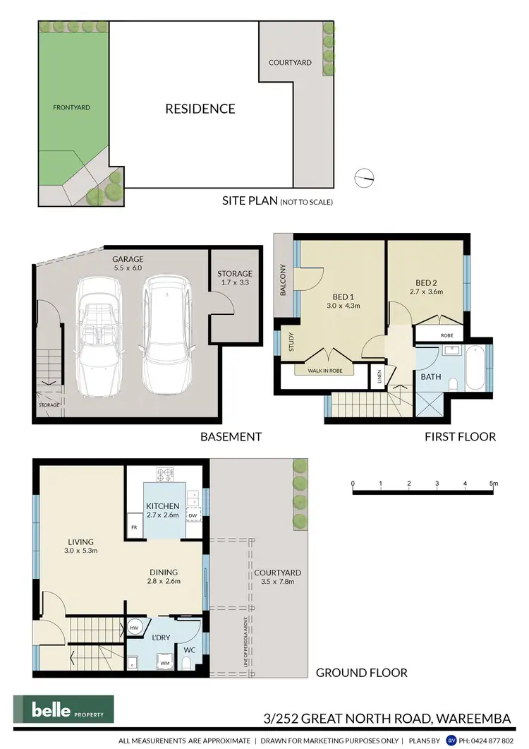 Floorplan of Homely townhouse listing, 3/252 Great North Road, Wareemba NSW 2046
