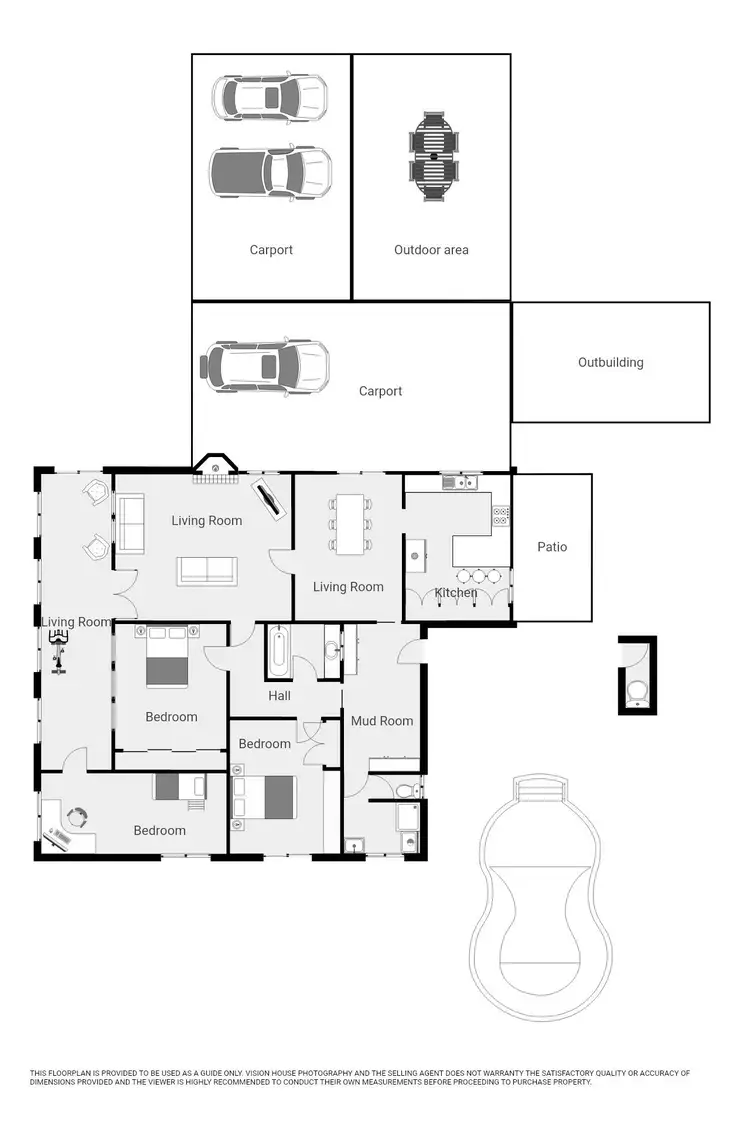 Floorplan of Homely rural property listing, 72 Dacelo Avenue, Red Cliffs VIC 3496