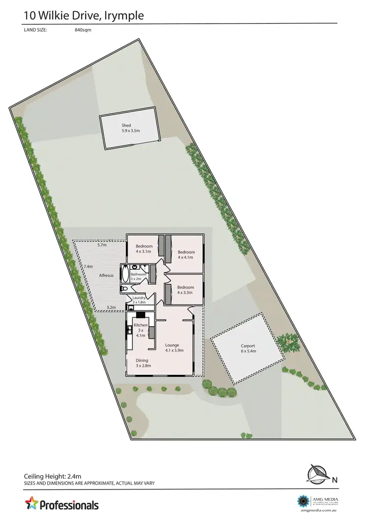 Floorplan of Homely house listing, 10 Wilkie Drive, Irymple VIC 3498