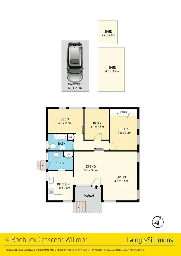 Floorplan of Homely house listing, 4 Roebuck Crescent, Willmot NSW 2770
