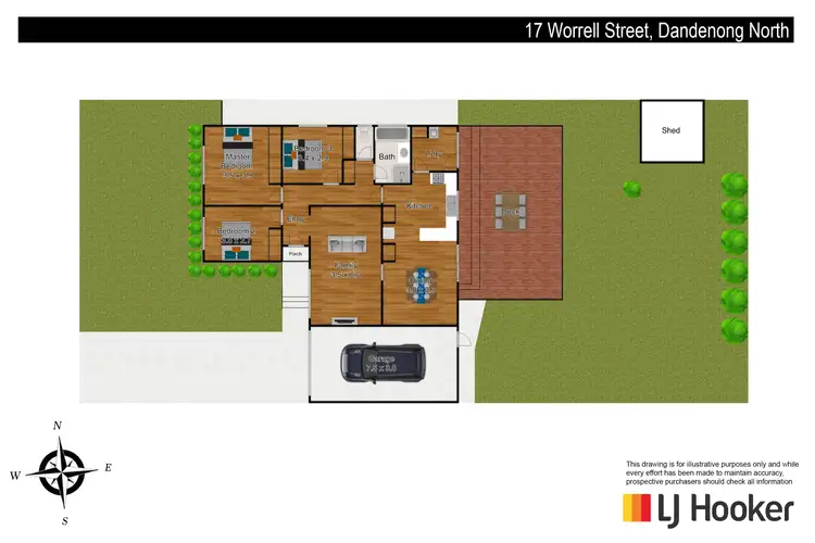 Floorplan of Homely house listing, 17 Worrell Street, Dandenong North VIC 3175
