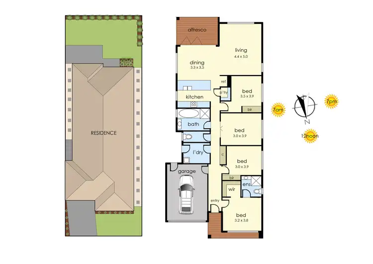 Floorplan of Homely house listing, 45 Bottletree Road, Botanic Ridge VIC 3977