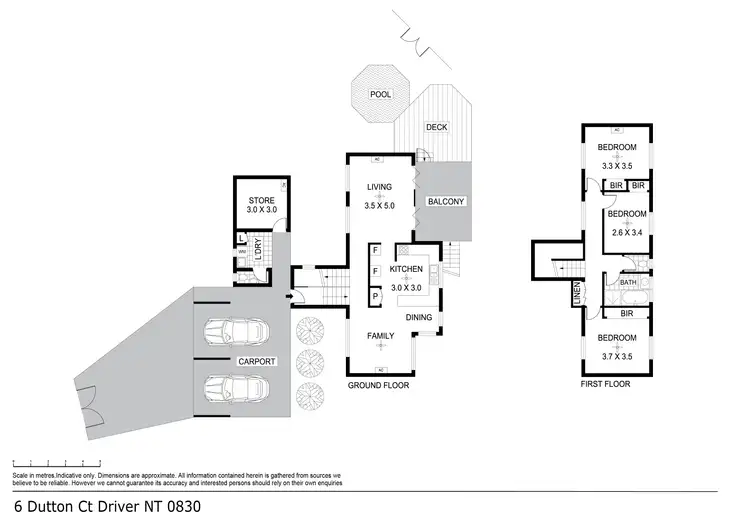 Floorplan of Homely house listing, 6 Dutton Court, Driver NT 830