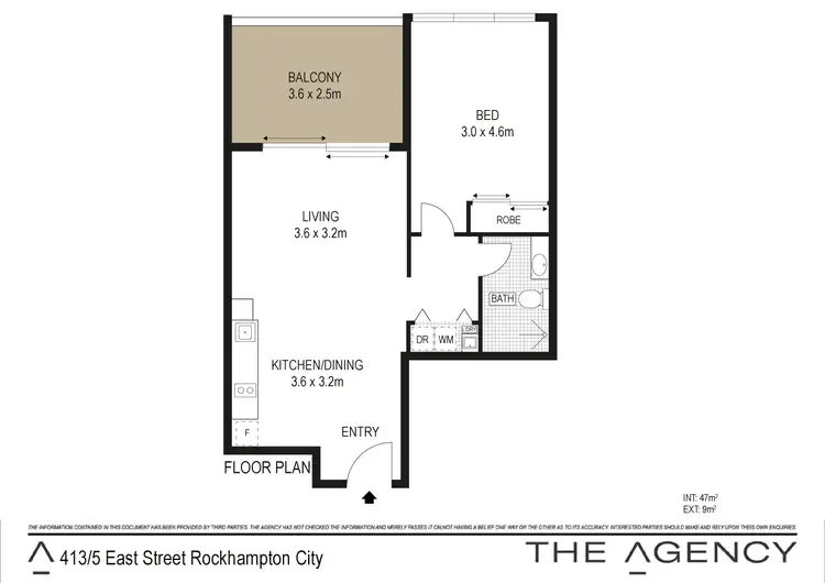 Floorplan of Homely apartment listing, 413/5 East Street, Rockhampton City QLD 4700